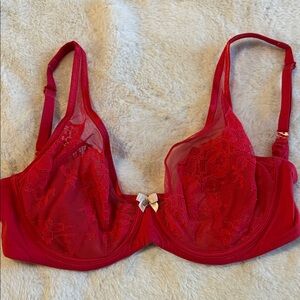 Victoria's Secret Red Lace Bra